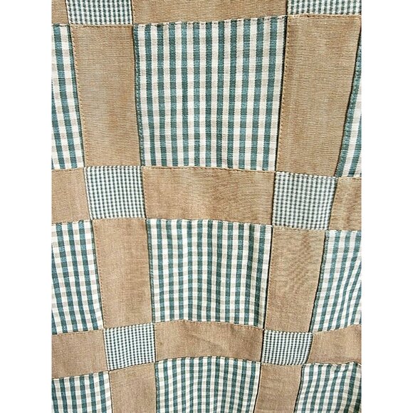 COPY - Quilted Sewn Patchwork Plaids Checker Canvas Fabric  54" W x 5 yards lot - Picture 4 of 12